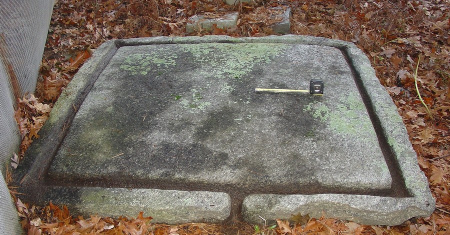 Square shaped cider press stone base