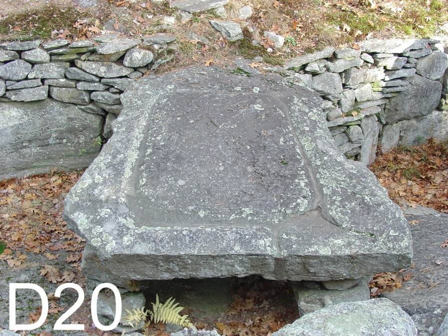 America's Stonehenge - Large Grooved Stone
