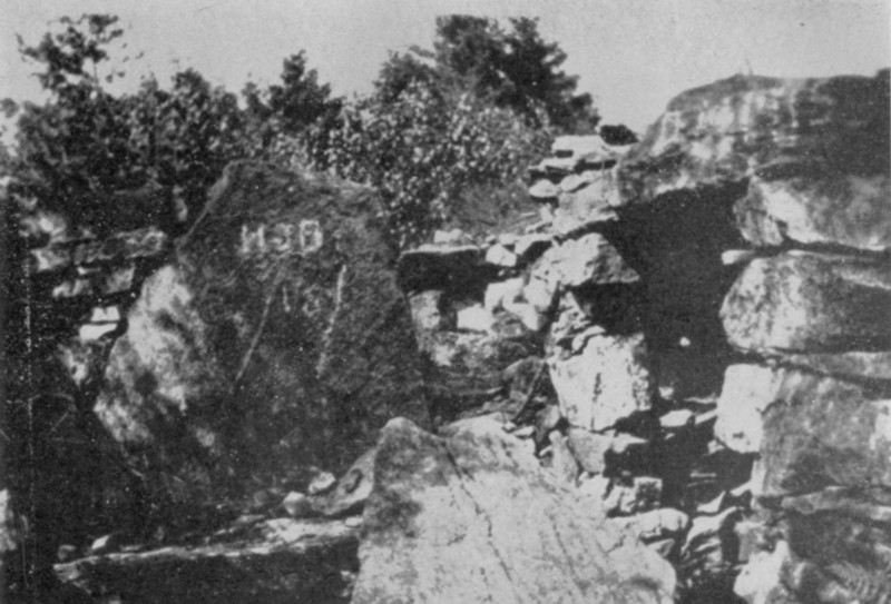 America's Stonehenge circa 1900 Photo Oracle Chamber