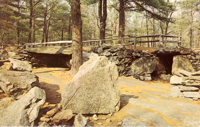 Postcard- 972 East West Chamber - America's Stonehenge