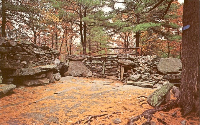 Postcard 1972 East West Chamber - America's Stonehenge