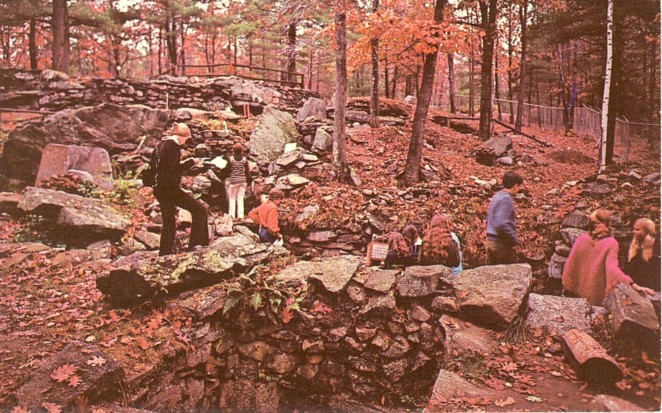 Postcard 1972 Sunken Courtyard - America's Stonehenge